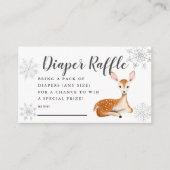 Gray Diaper Raffle Ticket für die Hirschwinder-Dus Begleitkarte (Vorderseite)