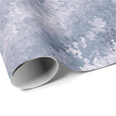 Gray Digi Camouflage Geschenkpapier (Rolleneckpunkt)