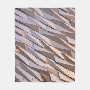 GRAY DIGITAL WALLPAPIER FLEECEDECKE