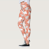 Gray Dino Pattern Orange BG Leggings (Links)