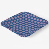Gray Disk Ribbon von Kenneth Yoncich Pappteller (Gewinkelt)
