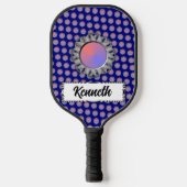 Gray Disk Ribbon von Kenneth Yoncich Pickleball Schläger (Vorderseite)