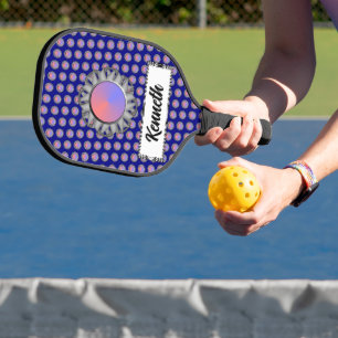 Gray Disk Ribbon von Kenneth Yoncich Pickleball Schläger