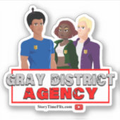 Gray District Agency Sticker (Vorderseite)