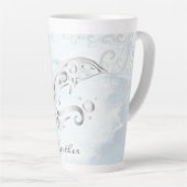 Gray Dolphin Personalisiert Latte Tasse (Rechte Ecke)