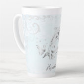 Gray Dolphin Personalisiert Latte Tasse (Linke Ecke)