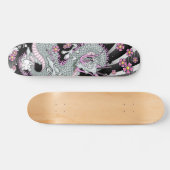 Gray Dragon Tattoo Art Skateboard (Horizontal)