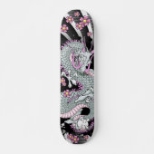 Gray Dragon Tattoo Art Skateboard (Vorne)