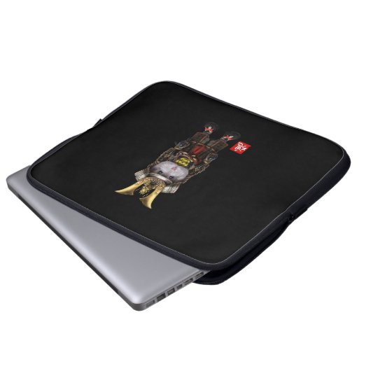 Gray Dwarf Hamster in Japanisch Laptopschutzhülle (Vorne Knopf)