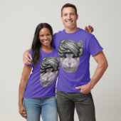 Gray Dwarf Hamster mit Turban Head Wrap T-Shirt (Unisex)