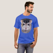 Gray Dwarf Hamster mit Universitätsabschluss T-Shirt (Vorne ganz)