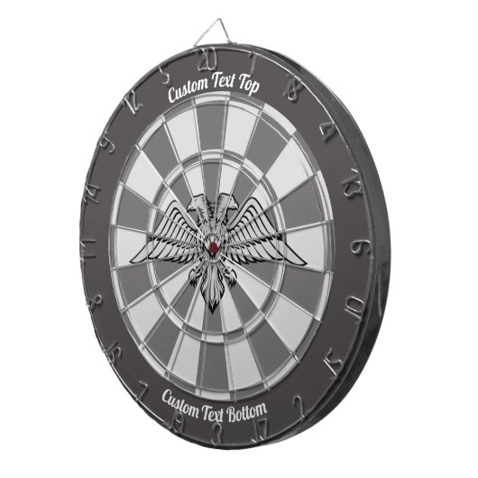 Gray Eagle mit zwei Heads Dart Board Dartscheibe (Vorderseite rechts)