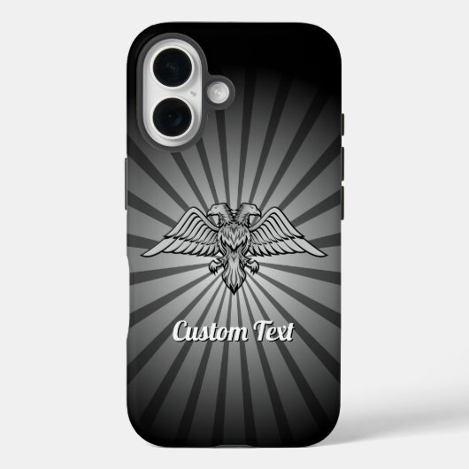 Gray Eagle mit zwei Heads iPhone Case (Rückseite)