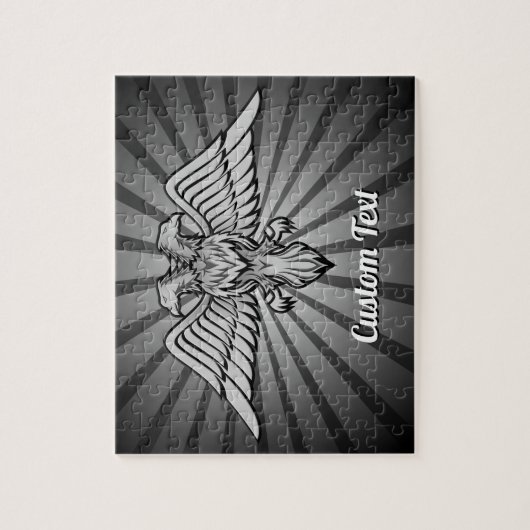 Gray Eagle mit zwei Heads Jigsaw Puzzle (Vertikal)