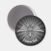 Gray Eagle mit zwei Heads Magnet (Vorderseite/Rückseite)