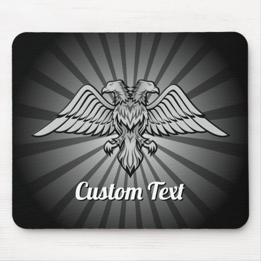 Gray Eagle mit zwei Heads Maus Pad Mousepad (Vorne)