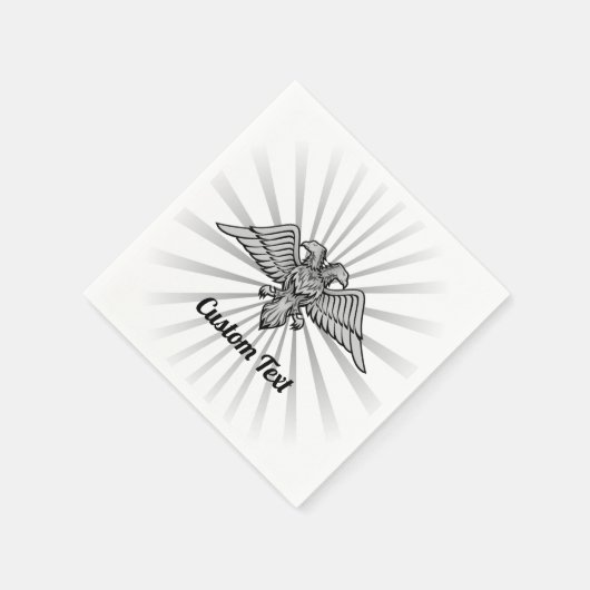 Gray Eagle mit zwei Heads Napkins Serviette (Ecke)