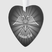 Gray Eagle mit zwei Heads Ornament (Vorderseite)