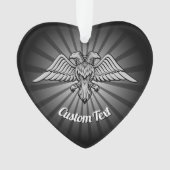 Gray Eagle mit zwei Heads Ornament (Vorderseite)