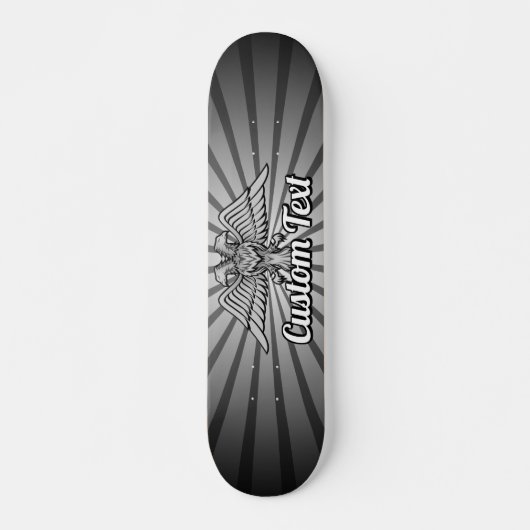 Gray Eagle mit zwei Heads Skateboard (Vorne)