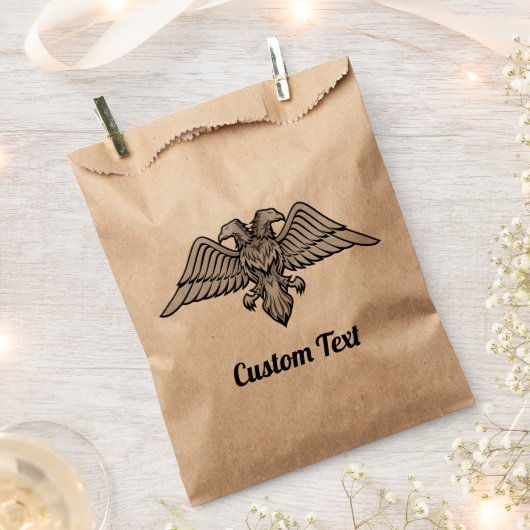 Gray Eagle mit zwei Köpfen Gefallen Bag Geschenktütchen (Ausgeschnitten)