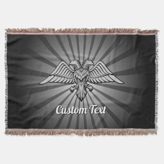 Gray Eagle mit zwei Köpfen Kürtelblanket Decke (Vorderseite)