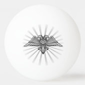 Gray Eagle mit zwei Köpfen Ping-Pong Ball (Vorderseite)