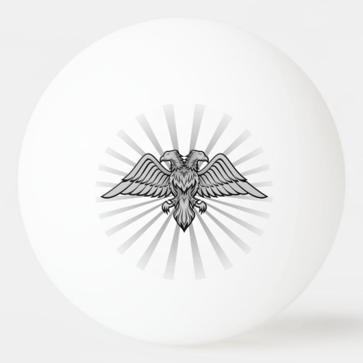 Gray Eagle mit zwei Köpfen Ping-Pong Ball (Vorderseite)