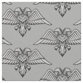 Gray Eagle mit zwei Köpfen Stoff (Nahaufnahme)