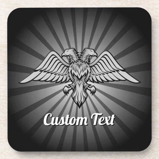 Gray Eagle mit zwei Köpfen Untersetzer (Vorderseite)