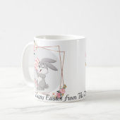 Gray Easter Bunny Personalized Mug Kaffeetasse (Vorderseite Links)