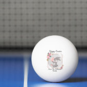 Gray Easter Bunny Personalized Ping Pong Ball Tischtennisball (Netto)