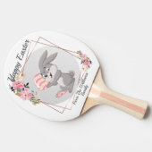 Gray Easter Bunny Personalized Ping Pong Paddle Tischtennis Schläger (Seitenansicht)