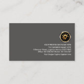 Gray Elegance Stylish Modern Founder CEO Visitenkarte (Rückseite)