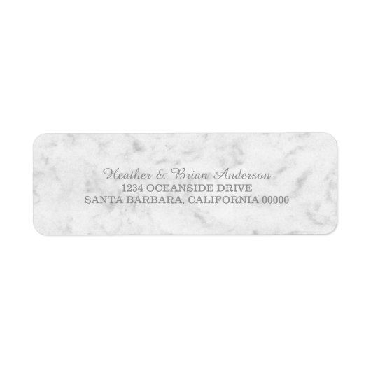Gray Elegant Marble Wedding (Vorne)