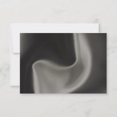 Gray Elegant Minimalistische handgeschriebene Hoch RSVP Karte (Rückseite)