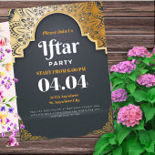 Gray Elegant Ramadhan Iftar Party Einladung