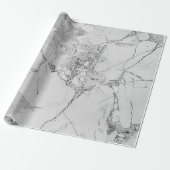 Gray Elegant Wirbel "Marmortextur" Umschlagpapier Geschenkpapier (Ungerollt)