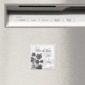 Gray Elegante Blume Gastgeschenk Hochzeit Magnete Magnet (In Situ (Geschirrspüler))