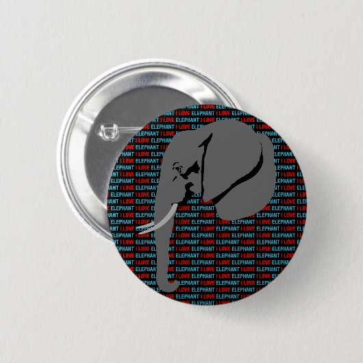 Gray Elephant Button (Vorne & Hinten)