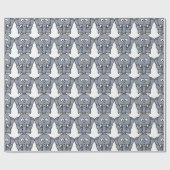 GRAY ELEPHANT GESCHENKPAPIER (Flach)