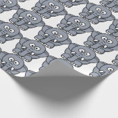 GRAY ELEPHANT GESCHENKPAPIER (Ecke)