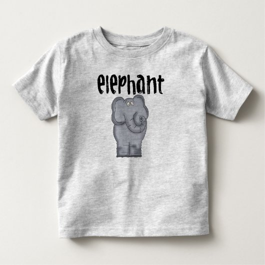 Gray Elephant Kleinkind T-shirt (Vorderseite)