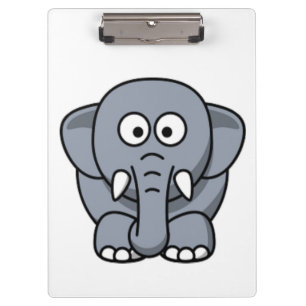 GRAY ELEPHANT KLEMMBRETT