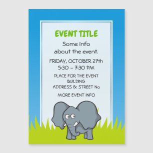 Gray Elephant Magnetkarte