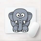 GRAY ELEPHANT MOUSEPAD (Mit Mouse)