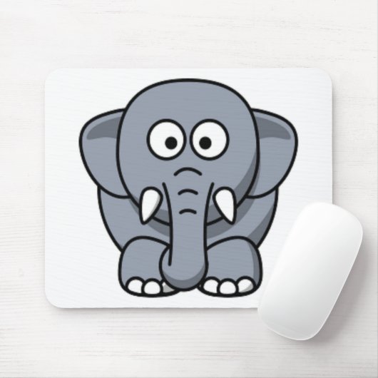 GRAY ELEPHANT MOUSEPAD (Mit Mouse)