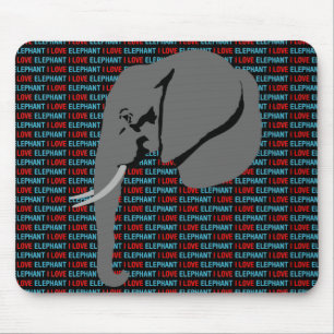 Gray Elephant Mousepad