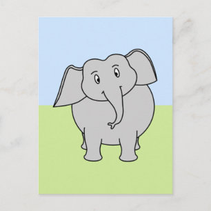 Gray Elephant Postkarte