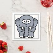 GRAY ELEPHANT SERVIETTE (Beispiel)